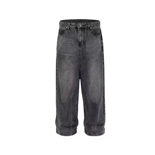 Japanese Brand Black Washed Damage Baggy jeans Size US 34 / EU 50 - 6 Thumbnail