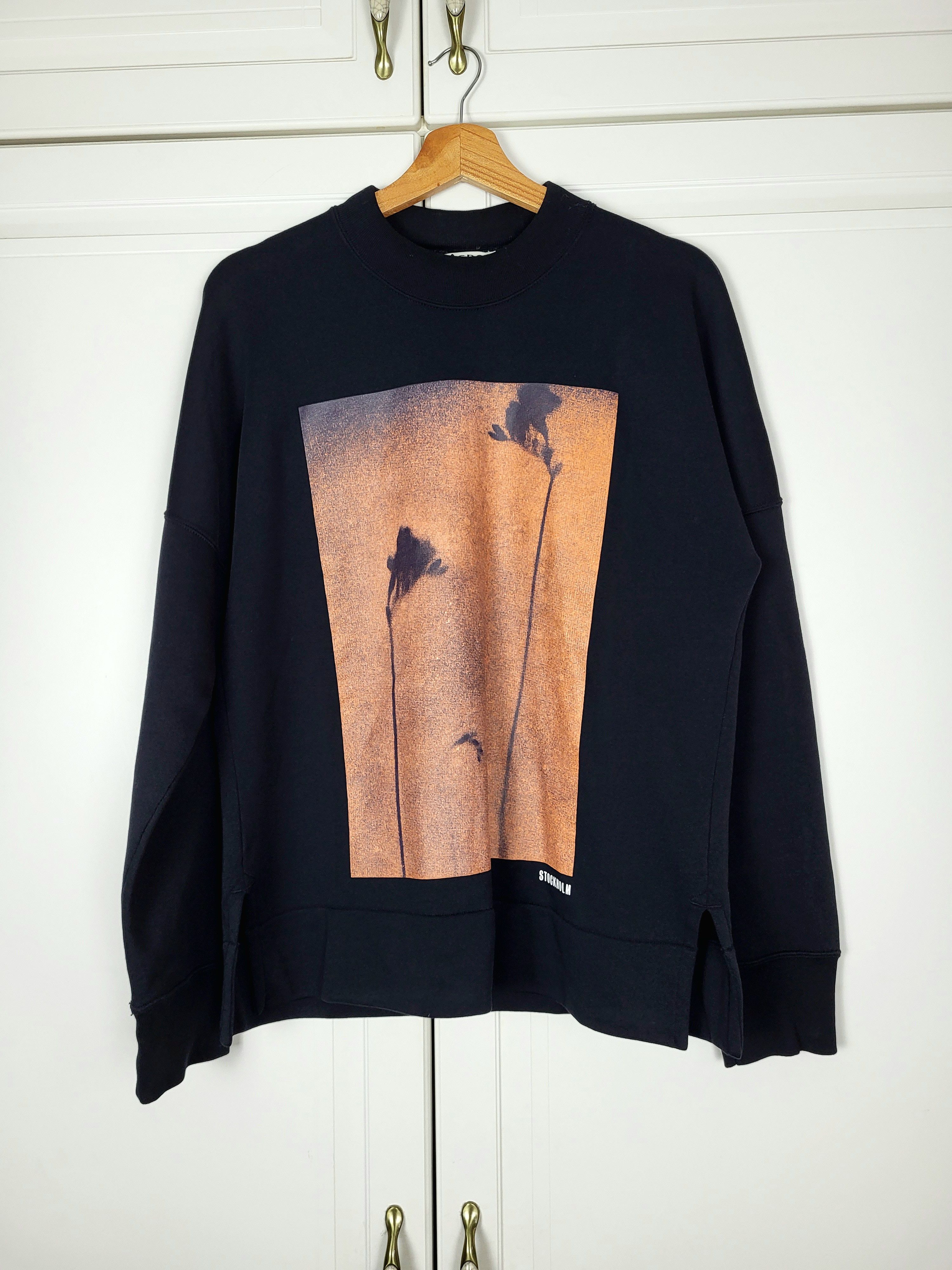 Acne Studios Acne Studios Black Folke Print Sweatshirt XS Size US XS / EU 42 / 0 - 1 Thumbnail