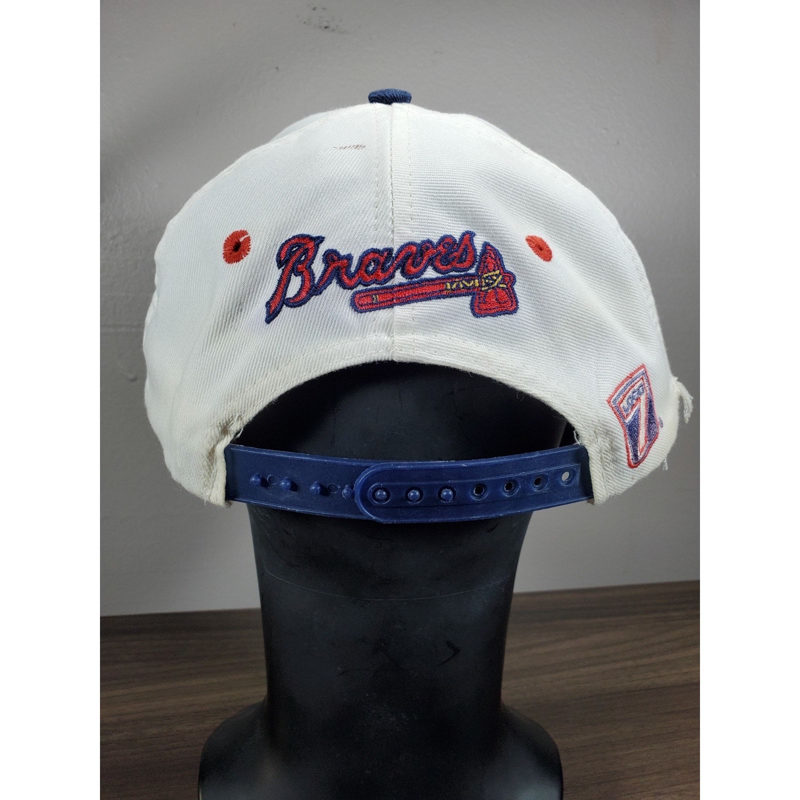 Logo 7 × MLB Vintage Atlanta Braves Hat Snapback Cap ATL 90s MLB Baseball Size ONE SIZE - 9 Thumbnail