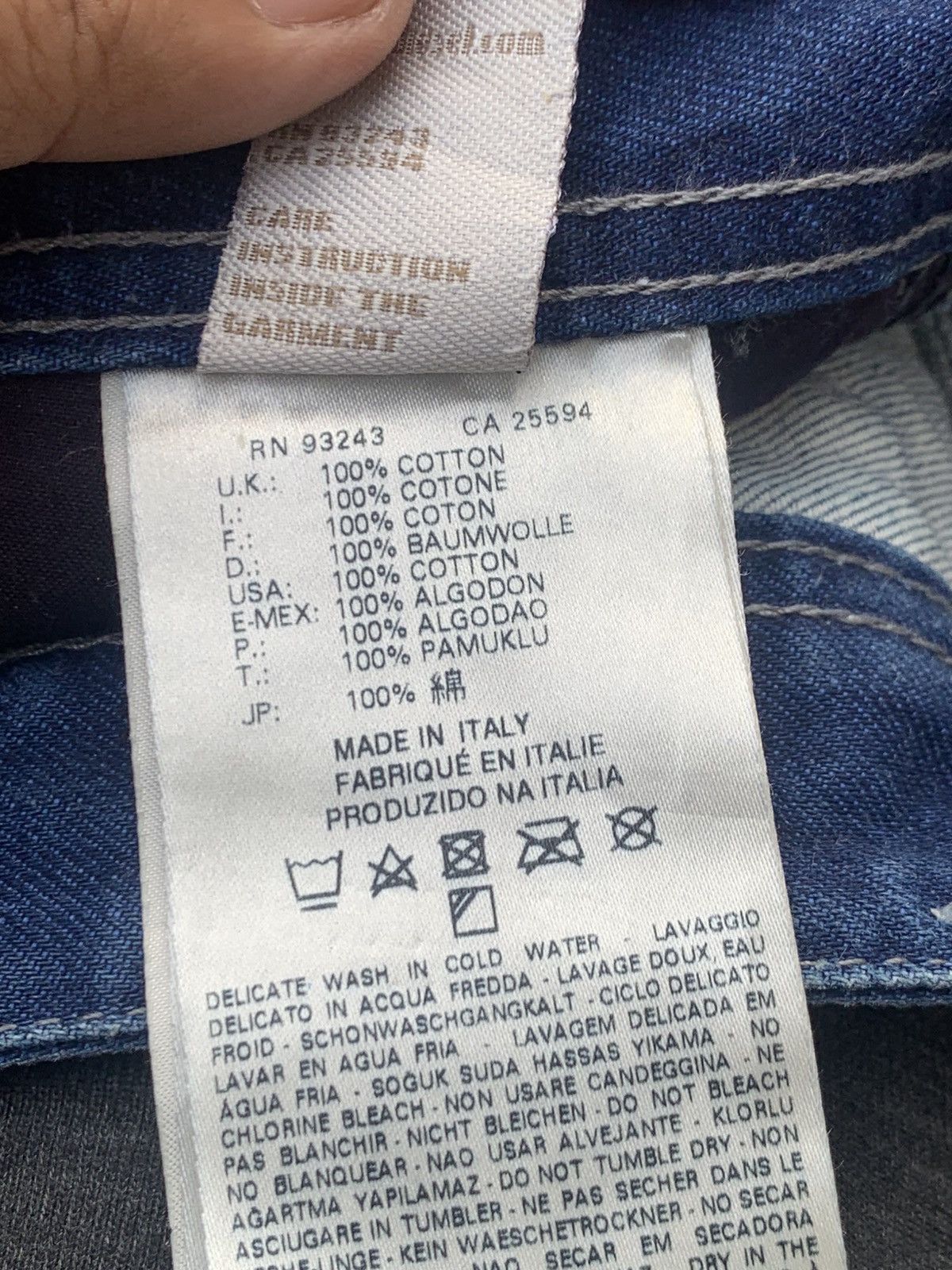 Diesel VINTAGE DIESEL JEANS MADE IN ITALY. Size US 34 / EU 50 - 10 Thumbnail
