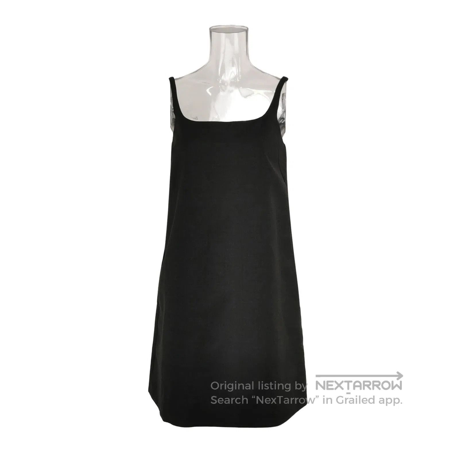 Prada Prada Black Wool Slip Dress Size 38 . Size S / US 4 / IT 40 - 1 Thumbnail