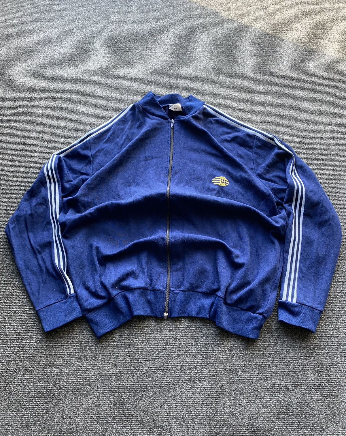 Adidas 🔥Adidas Ventex Vintage 80s Zip Sweatshirt Bomber style blue Size US M / EU 48-50 / 2 - 19 Thumbnail