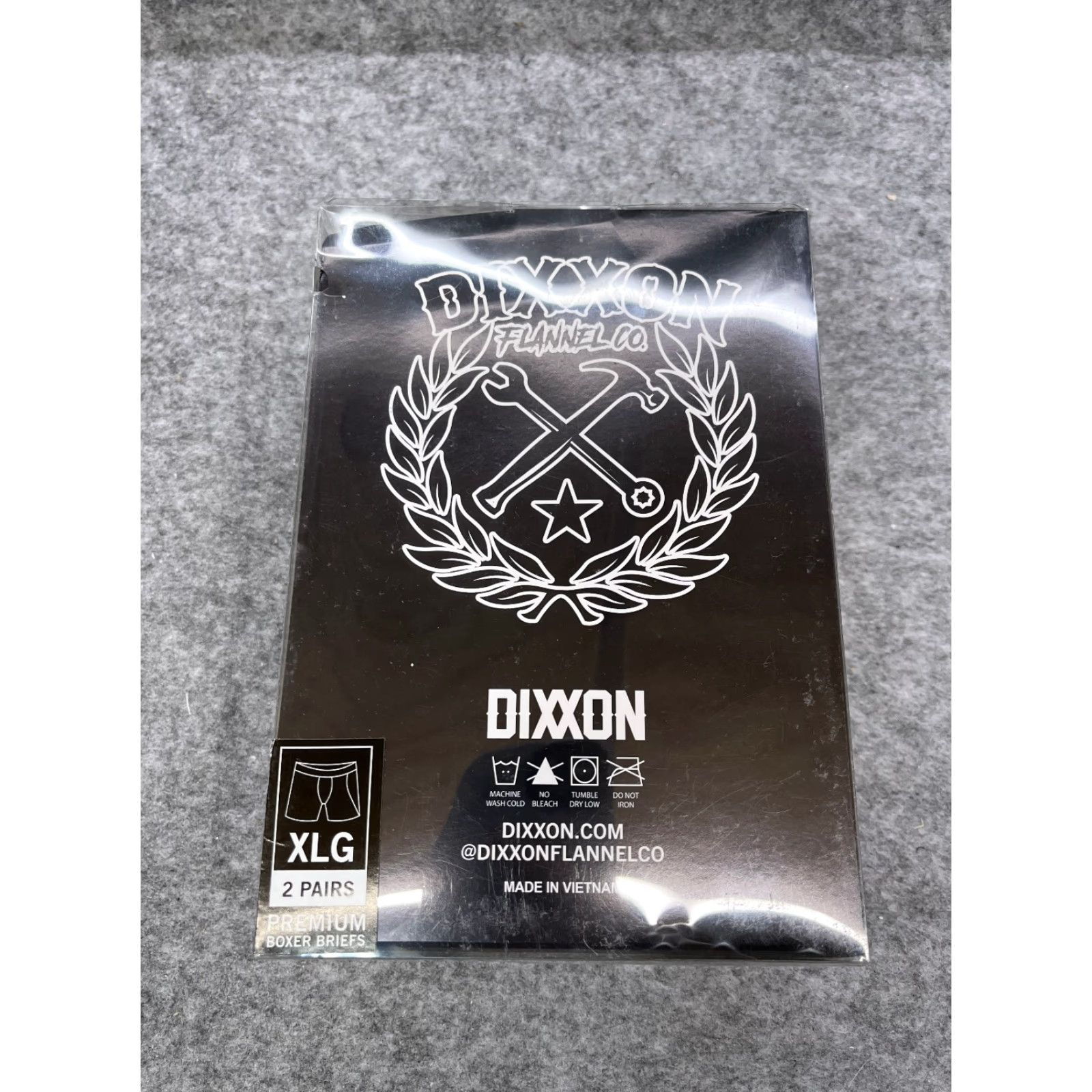 Vintage Dixxon Boxer Briefs Men Extra Large Black Skull Wings 2 Pack Underwear Mens XL Black Skull Punk Twofer Break-in? Size 46R - 2 Thumbnail