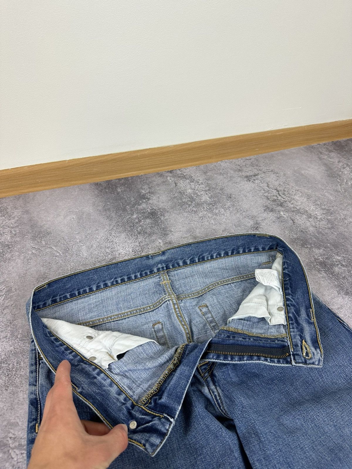 Carhartt Vintage Carhartt Washed Blue Denim Y2K Opium USA Work Jeans Size US 32 / EU 48 - 15 Thumbnail