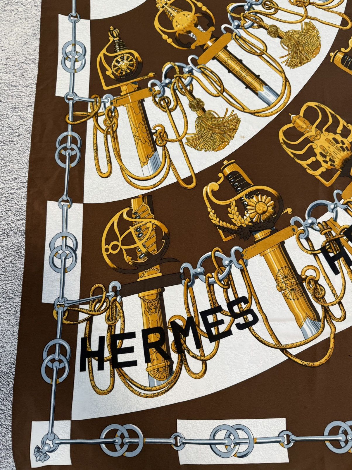 Other Vintage Inspired Hermes Style Scarf Equestrian Print Size ONE SIZE - 3 Thumbnail