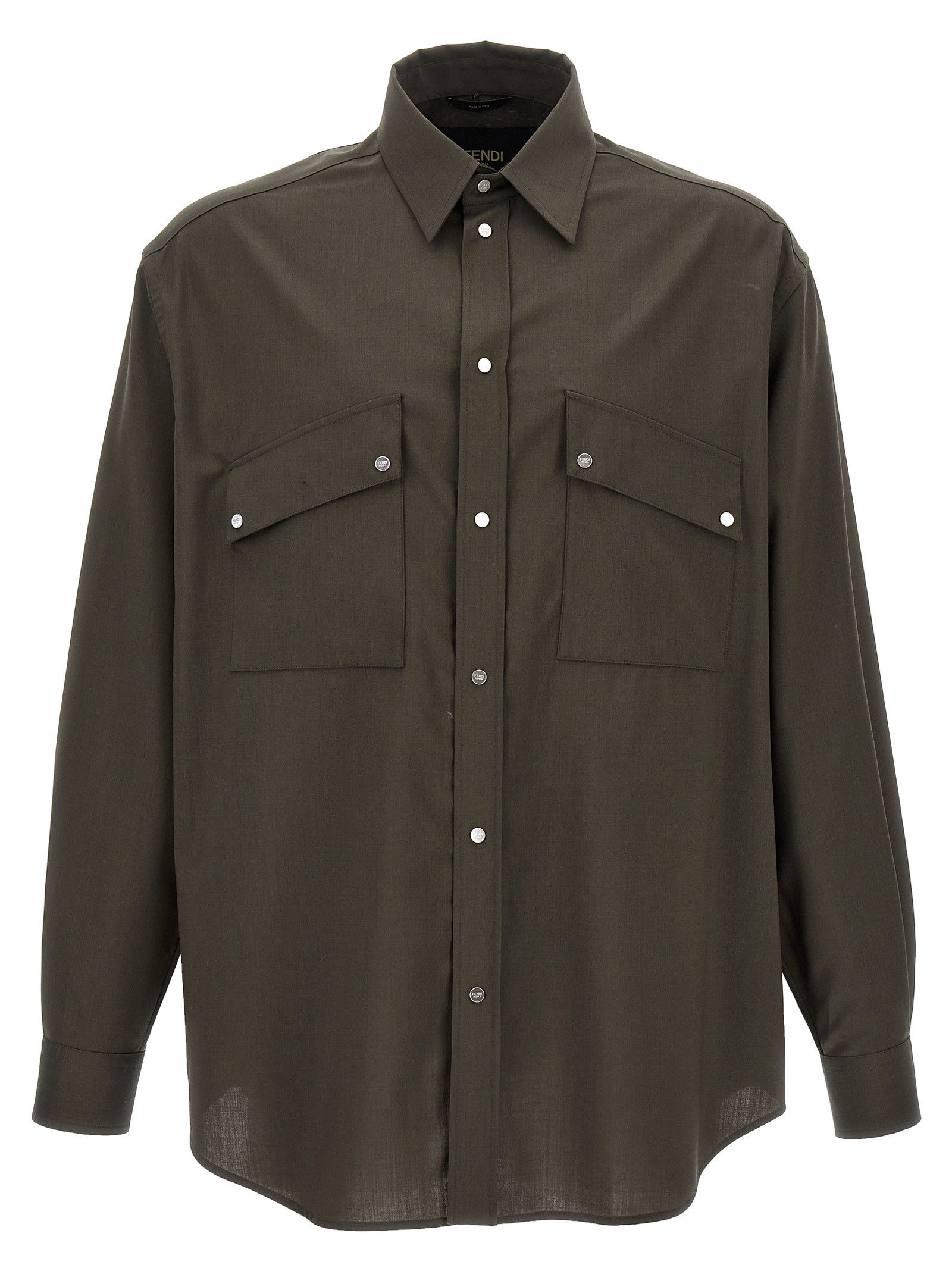 Fendi Wool Shirt Size US M / EU 48-50 / 2 - 1 Thumbnail