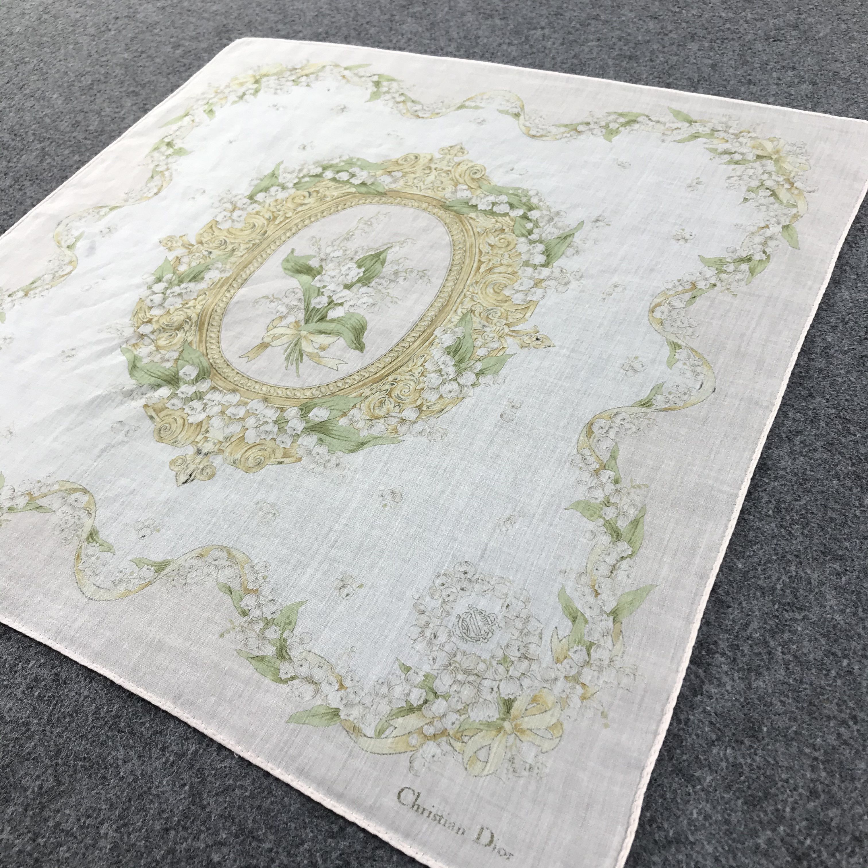 Christian Dior Monsieur Christian Dior Handkerchief Neckerchief Bandana H295 Size ONE SIZE - 5 Thumbnail