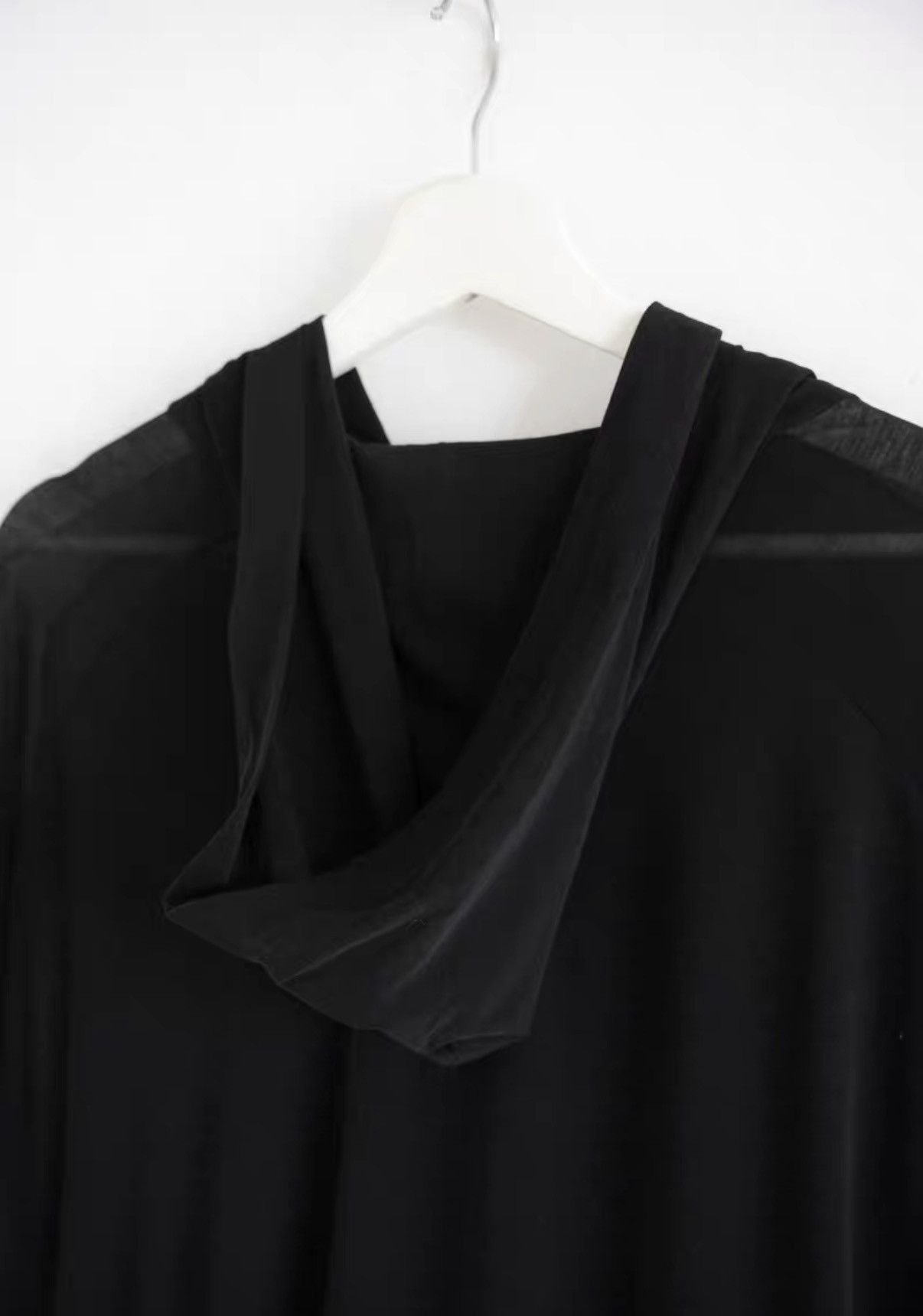 Yohji Yamamoto Yohji Yamamoto 24ss Asymmetric Hooded Long Cardigan K4 Size US L / EU 52-54 / 3 - 6 Thumbnail