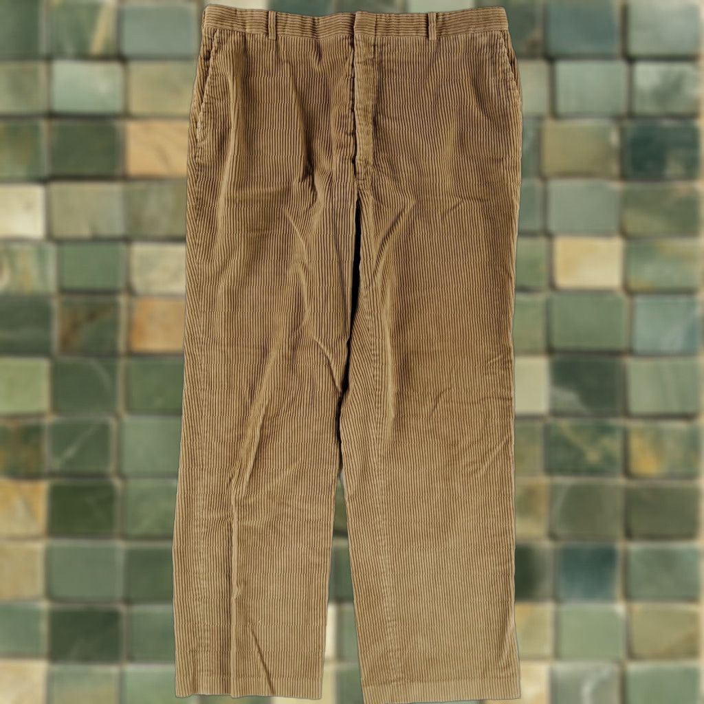 Lands' End VINTAGE Lands' End Pants Corduroy 90s Made USA Mens 42 Long (40x30 Actual) Brown Chino Mens Size US 40 / EU 56 - 1 Thumbnail