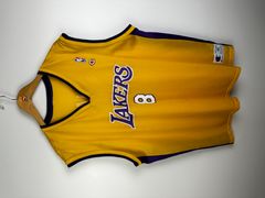 Vintage 90s Los Angeles Lakers Magic Johnson Jersey by Champion Size 44
