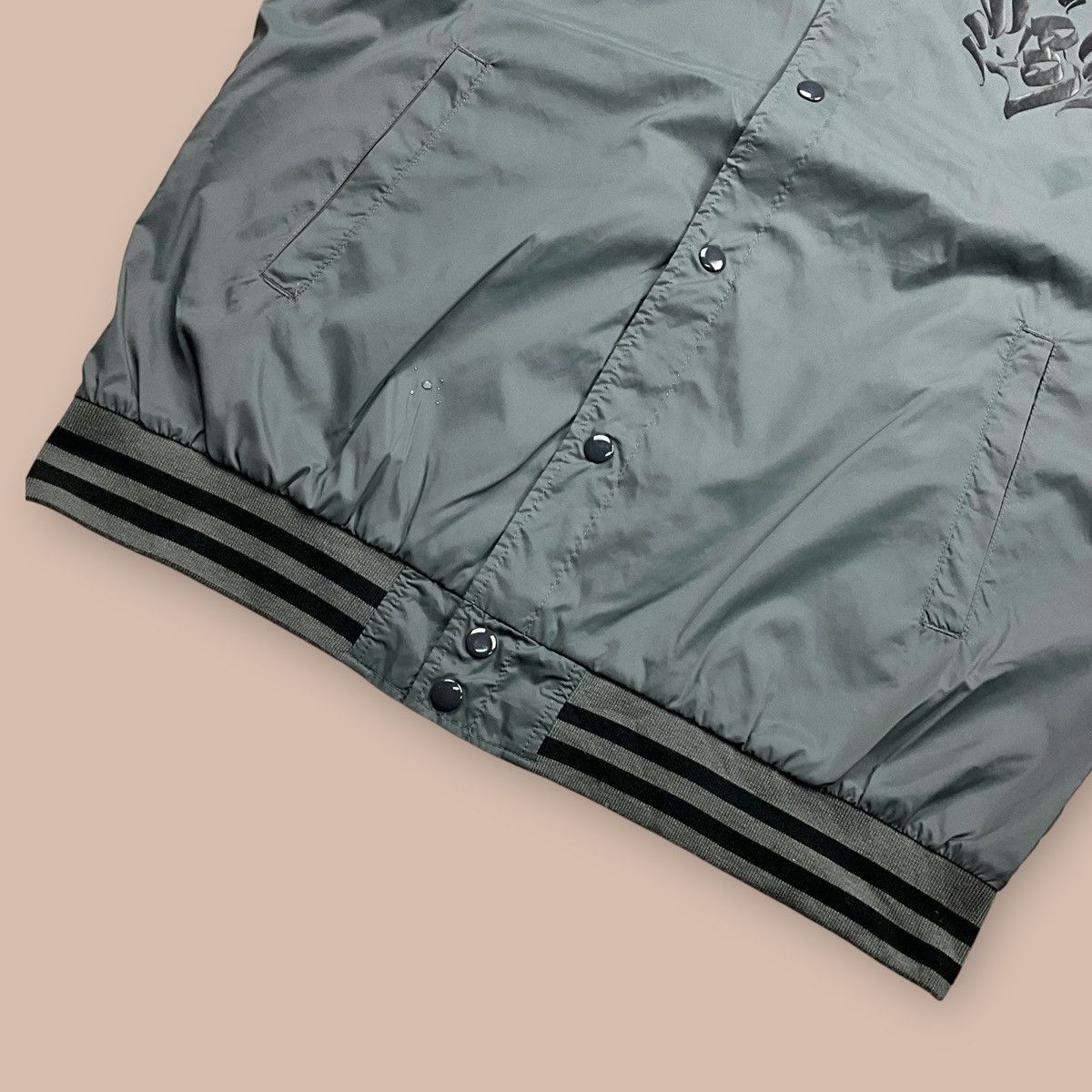 Japanese Brand BLACK DALLAS "RISE" Nylon Jacket Artwork by USUGROW Size US XL / EU 56 / 4 - 8 Thumbnail