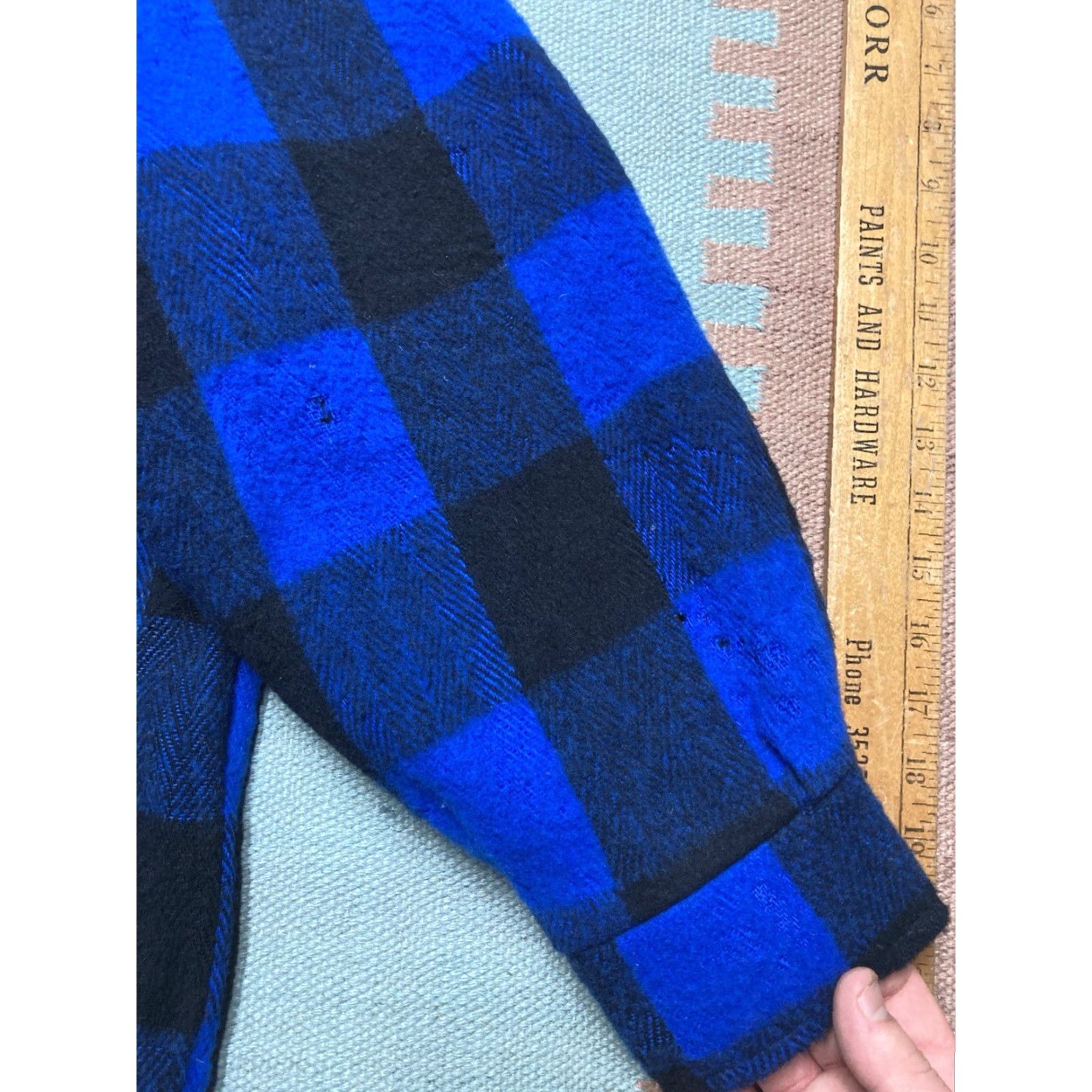 Eddie Bauer VINTAGE Eddie Bauer Shirt Jacket Blue Buffalo Plaid Shacket Women’s XL Wool Blend NWT Size XL / US 12-14 / IT 48-50 - 3 Thumbnail
