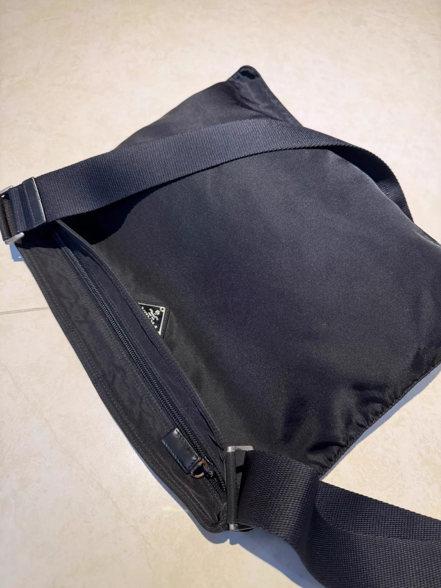 Prada Prada Sport Nylon Logo Black Techwear Sling Bag Size ONE SIZE - 4 Thumbnail