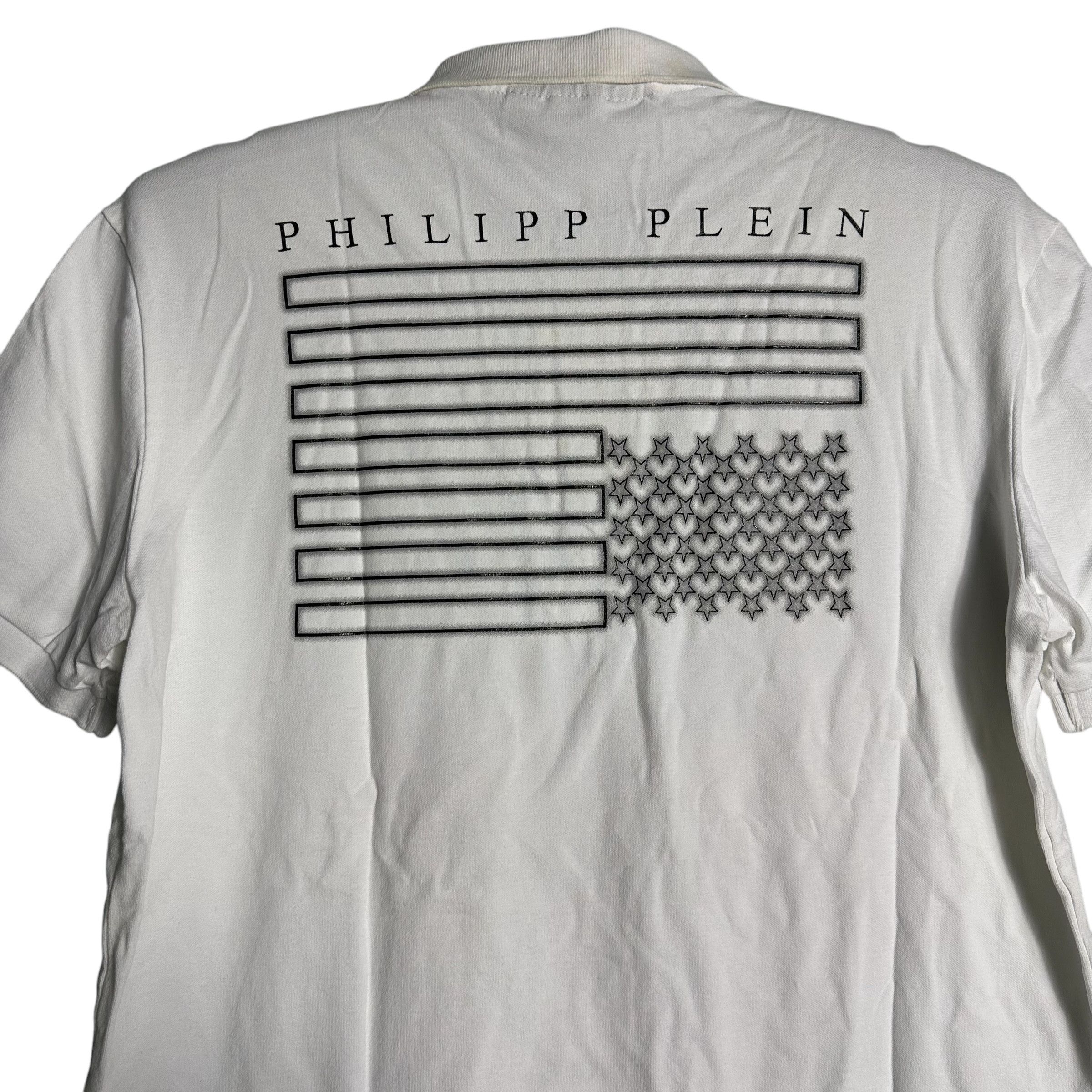 Philipp Plein 🔥RARE🔥Phillip Plein I Love New York Polo Shirt Swarovski Size US XL / EU 56 / 4 - 6 Thumbnail