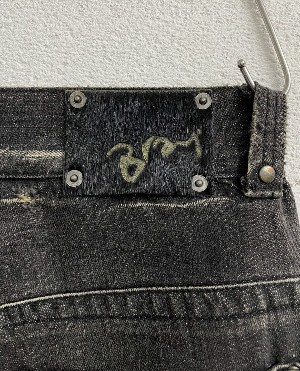 Bray Steve Alan × Designer Designer Distressed Denim Patchwork Size US 33 - 9 Thumbnail