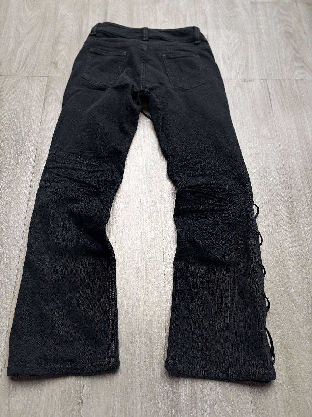 Japanese Brand Bobson lace-up flare jeans Size US 26 / EU 42 - 4 Thumbnail