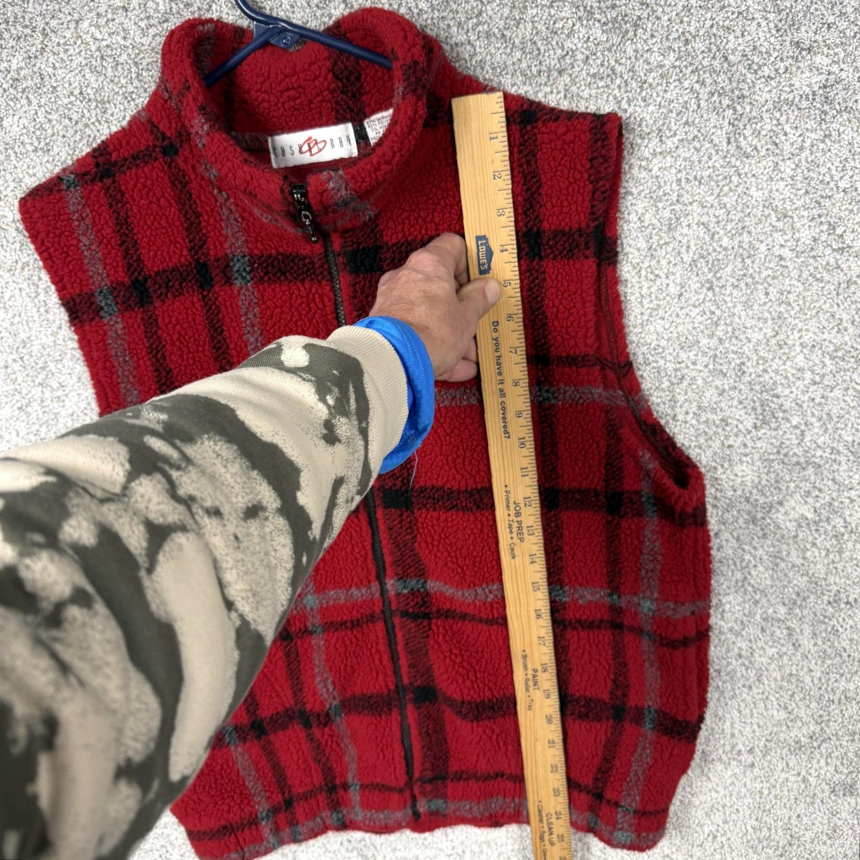 Vintage Casual Bay Vest M Plaid Sherpa Fleece Outdoor Cozy Cabincore Layering Hipster Size US M / EU 48-50 / 2 - 2 Thumbnail