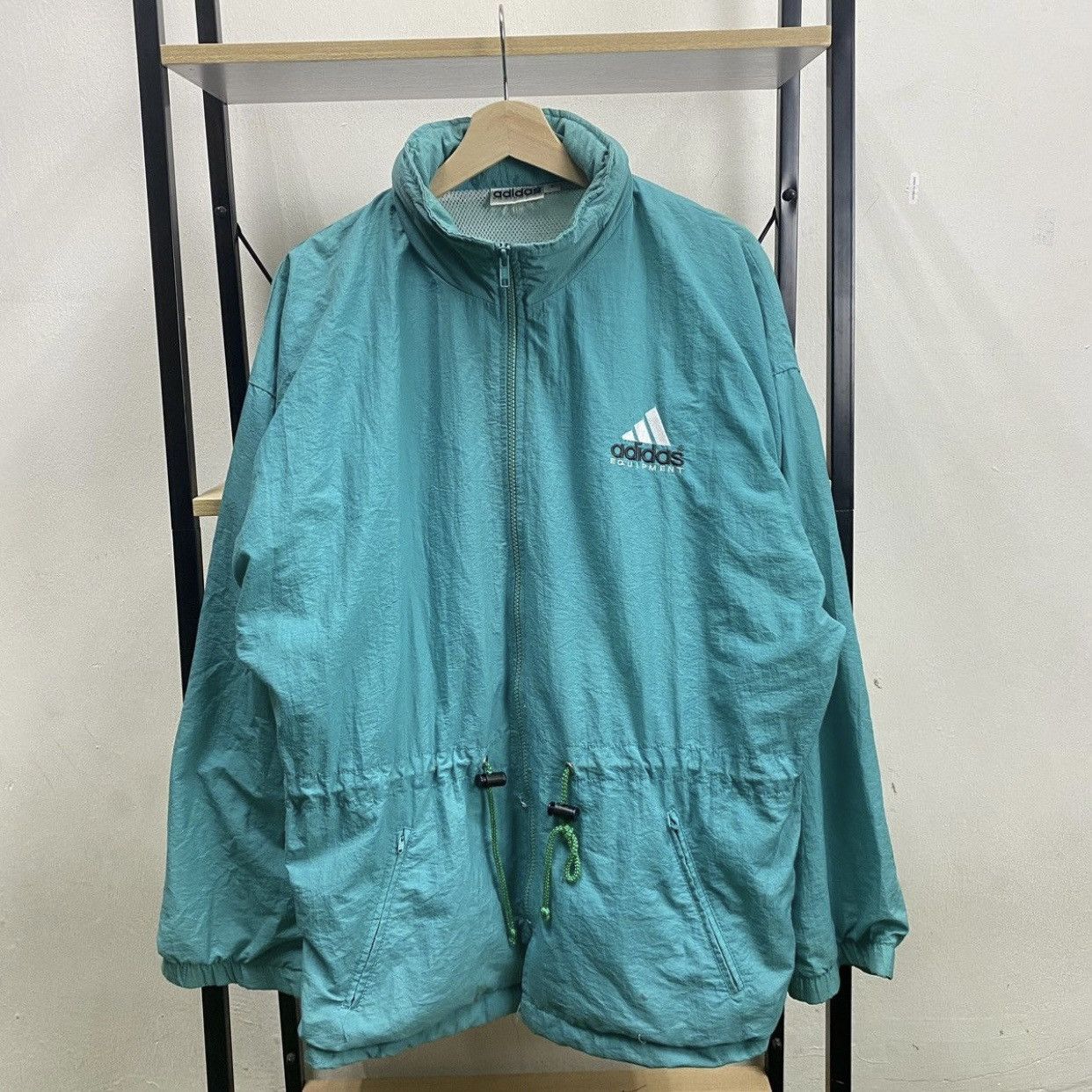 Adidas × Vintage Vintage 90s Adidas Equipment Rain Light Jacket Size S Oversz Size US M / EU 48-50 / 2 - 2 Thumbnail