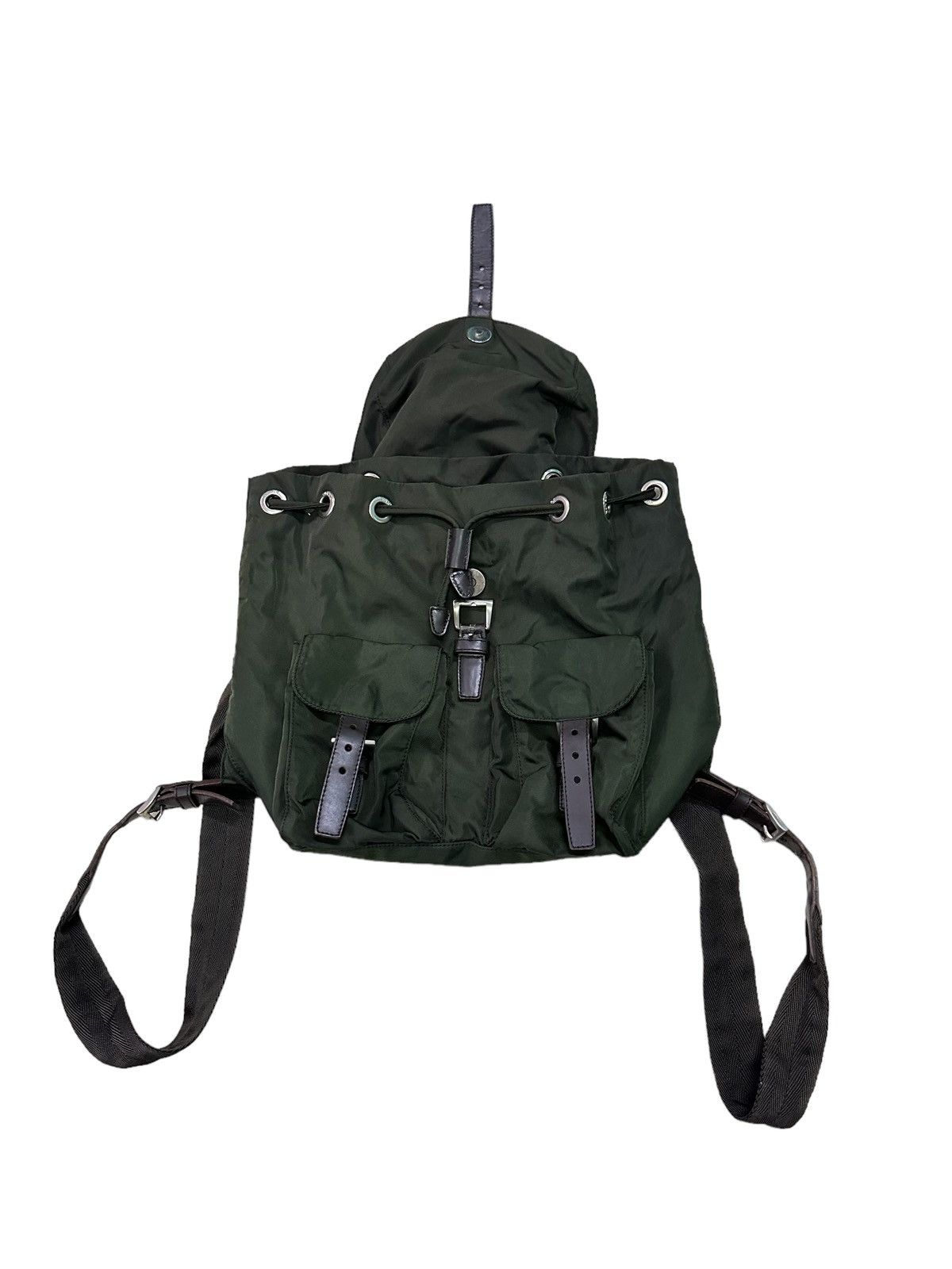 Prada AUTHENTIC VINTAGE PRADA MINI GREEN NYLON BACKPACK Size ONE SIZE - 10 Thumbnail