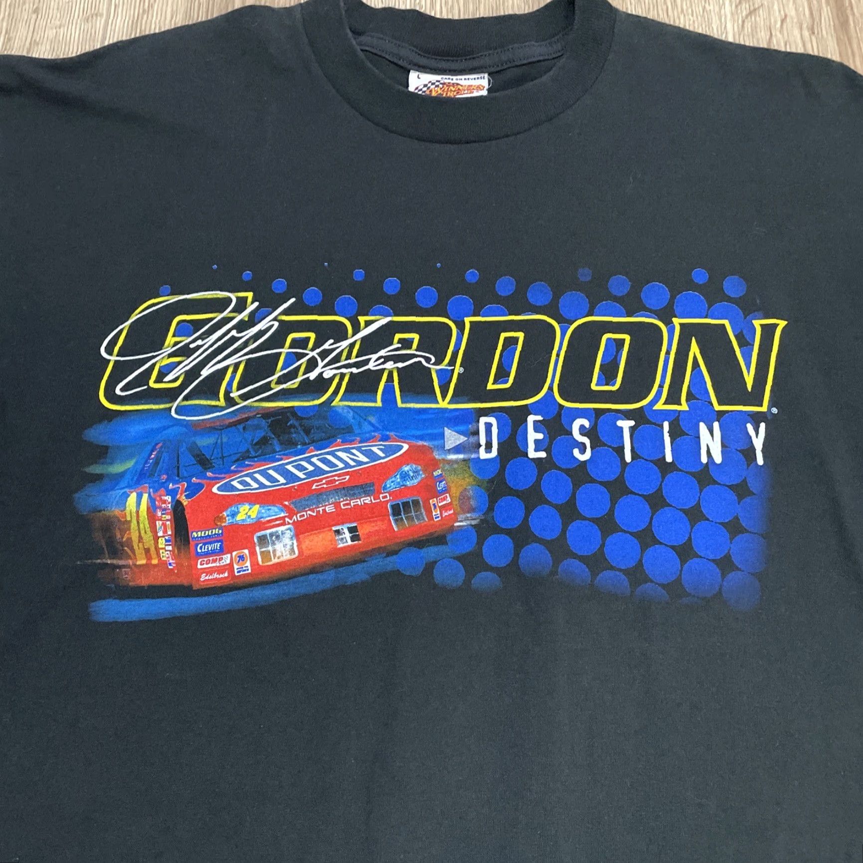 NASCAR VINTAGE Winner's Circle NASCAR T-Shirt Large Black Men’s 2002 Jeff Gordon DestinY Winner's Circle Size US L / EU 52-54 / 3 - 3 Thumbnail