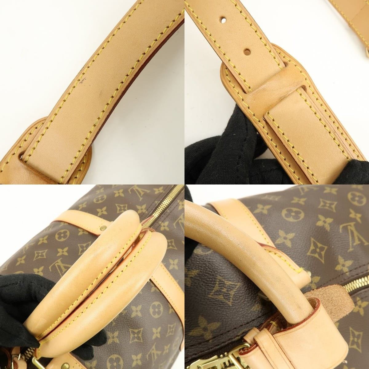 Louis Vuitton Louis Vuitton Monogram Keepall Bandouliere 60 Duffle Bag Size ONE SIZE - 4 Thumbnail