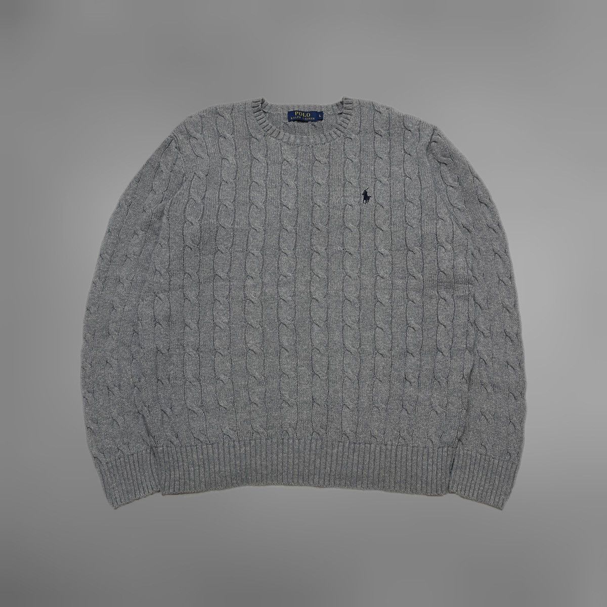 Polo Ralph Lauren Vintage POLO RALPH LAUREN Cable Knit Sweater Size US L / EU 52-54 / 3 - 1 Thumbnail