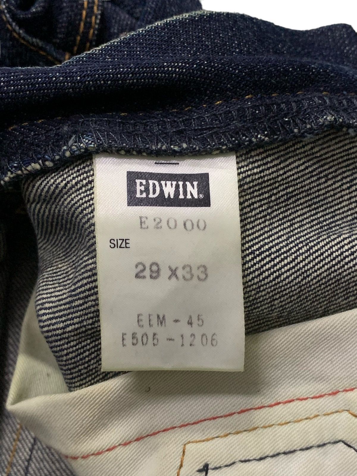 Edwin × Hysteric Glamour Vintage Edwin E Function Curved Leg Distressed Jeans Size US 30 / EU 46 - 17 Thumbnail