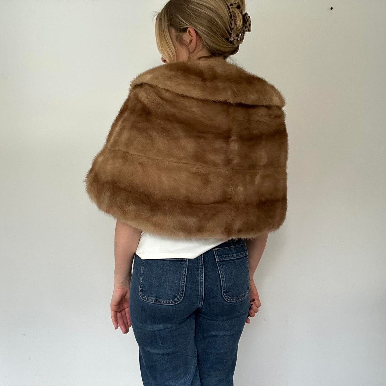 Other Vintage Mink Fur Cape/ Capelet (One Size) Size S / US 4 / IT 40 - 5 Thumbnail