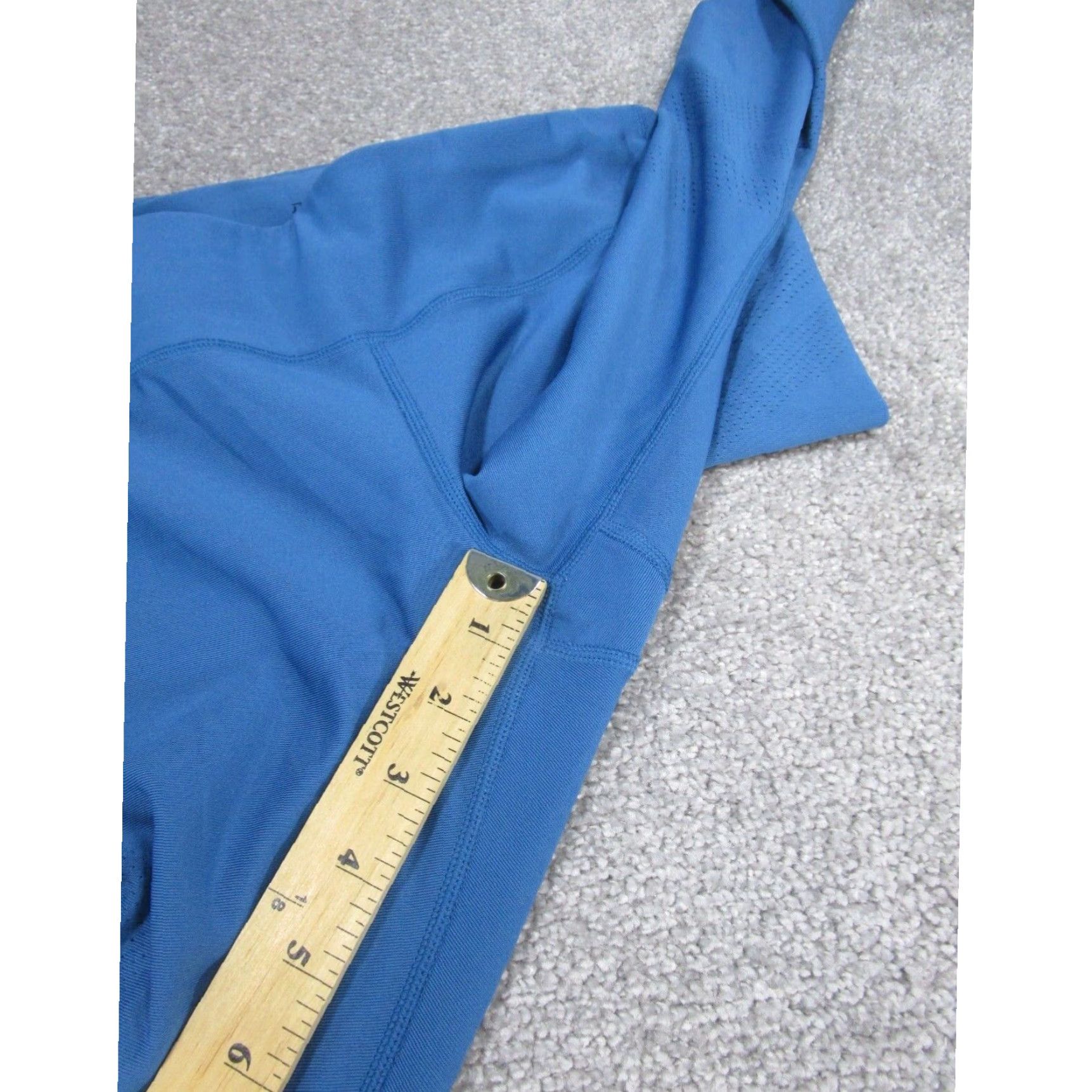 Nike Nike Womens Small Blue Dri Fit Crop Leggings Gym Workout Extra Large XL Size 28" / US 6 / IT 42 - 5 Thumbnail