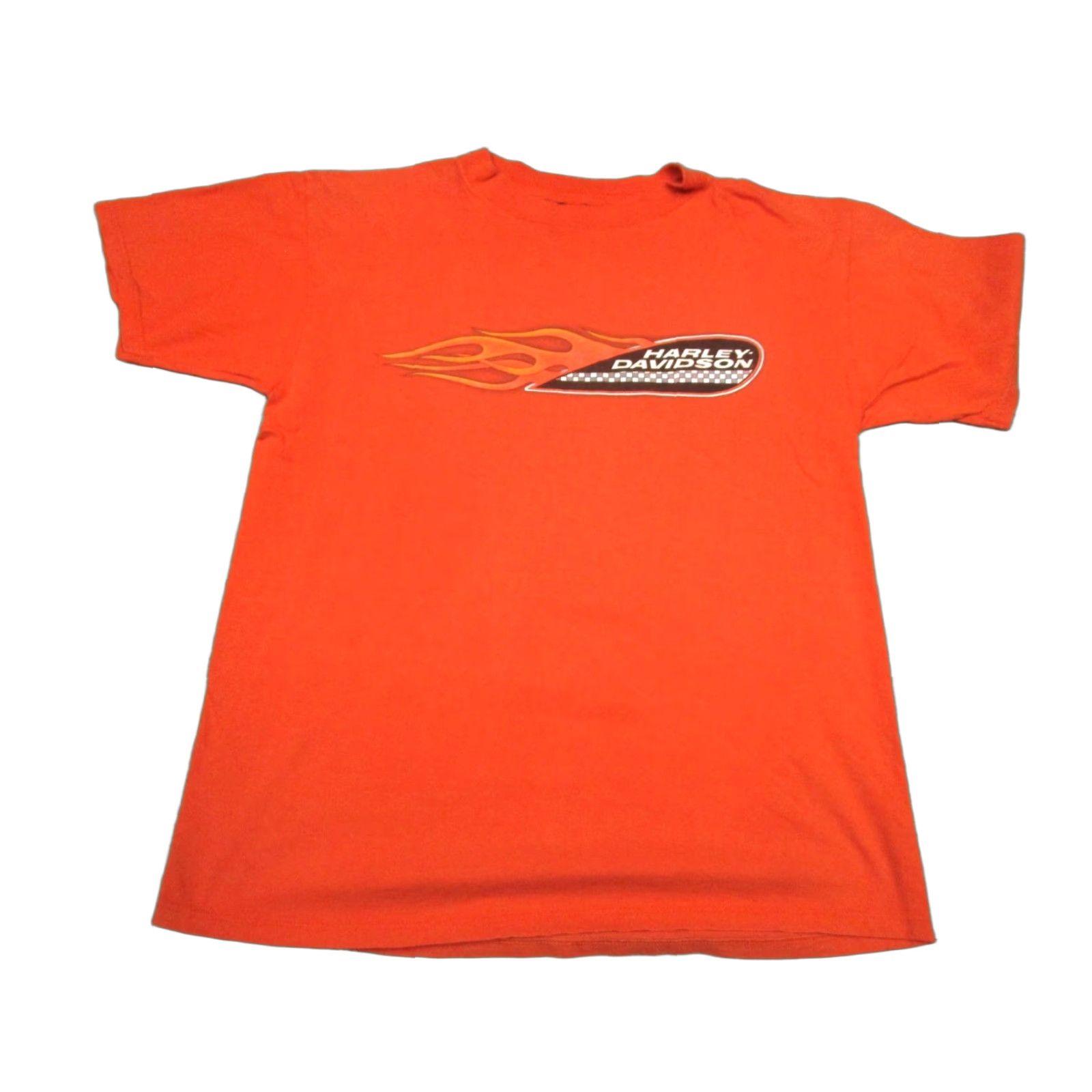Harley Davidson Harley-Davidson Shirt Mens XL Orange Roswell New Mexico UFO Biker Graphic Tee Size US XL / EU 56 / 4 - 1 Thumbnail