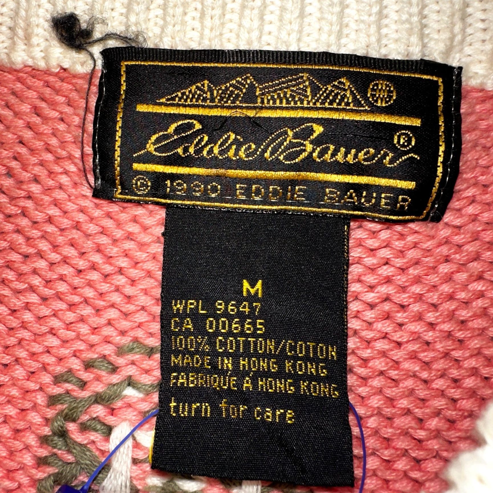 Eddie Bauer Eddie Bauer VTG Pink Floral Country Sweater Cottage Core Thick 1990 Medium Size M / US 6-8 / IT 42-44 - 3 Thumbnail