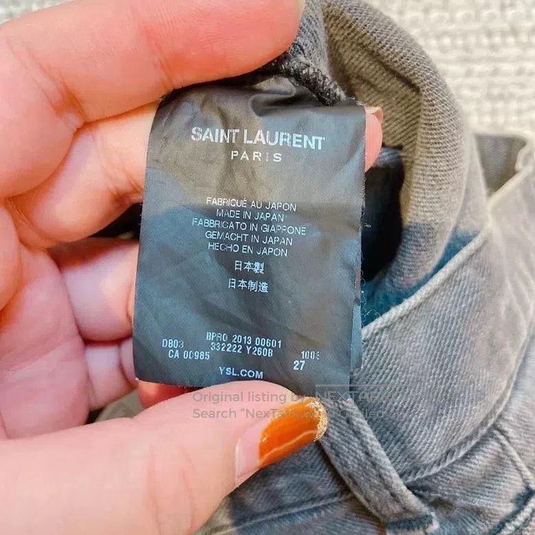 Saint Laurent Paris Saint Laurent Gray Jeans Size 27. Size 27" / US 4 / IT 40 - 7 Thumbnail