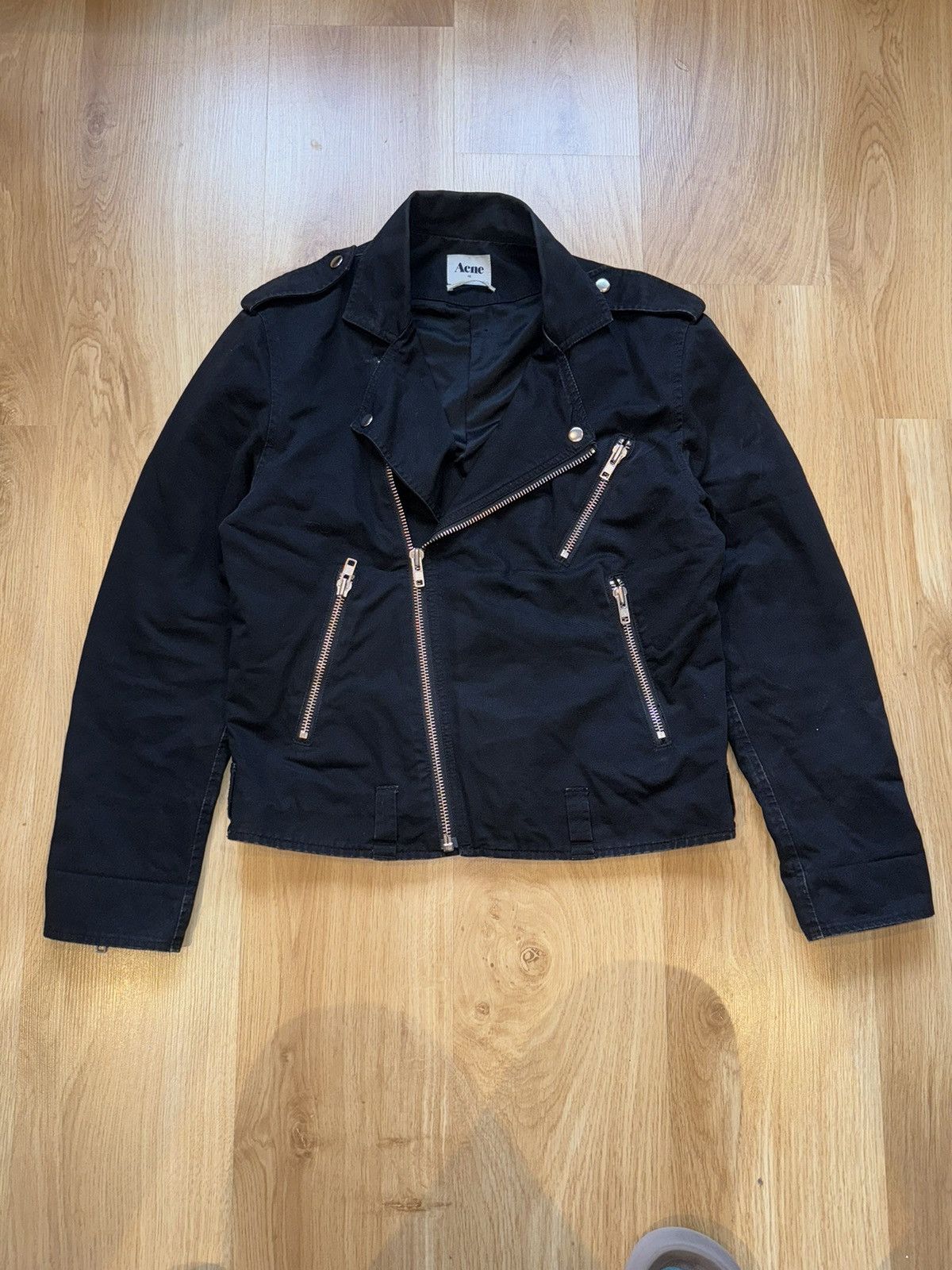 Acne Studios × Designer × Vintage Acne Studios Denim Jacket biker – Classic Fit – Size M/L Size L / US 10 / IT 46 - 1 Thumbnail
