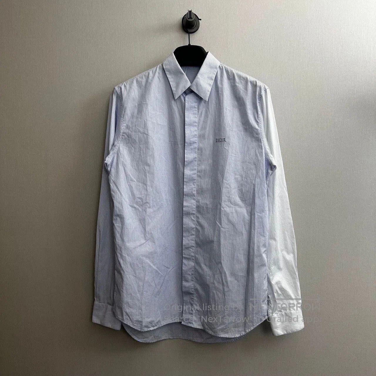 Dior Dior Long Sleeve Striped Logo Shirt. Size US M / EU 48-50 / 2 - 1 Thumbnail