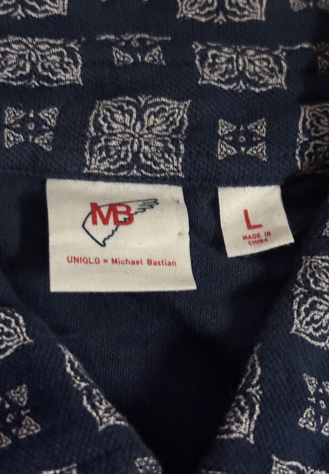 Designer × Michael Bastian × Uniqlo 🔥RARE🔥🔥Michael Bastian X Uniqlo Full Print Polo Tee Size US M / EU 48-50 / 2 - 6 Thumbnail