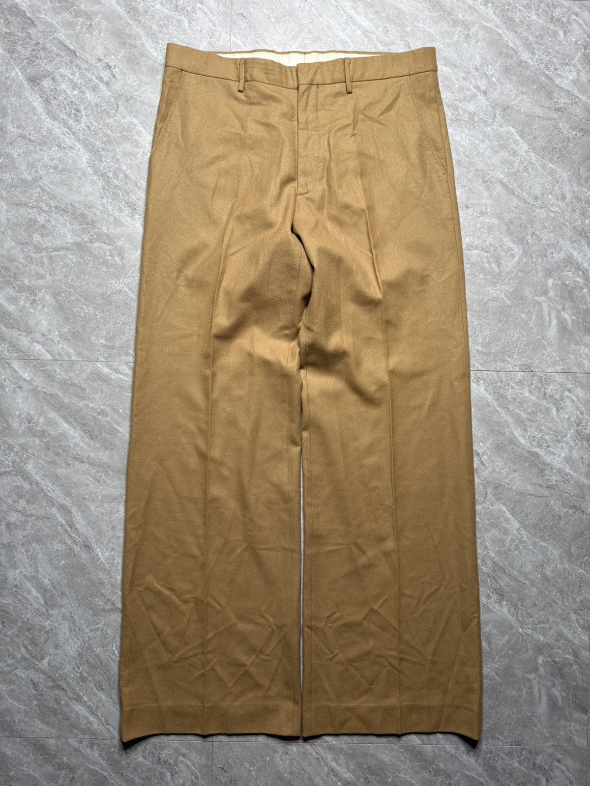 Miu Miu Archival Miu-Miu Melton Wool Wide Leg Boot-Cut Pants Size US 34 / EU 50 - 1 Thumbnail