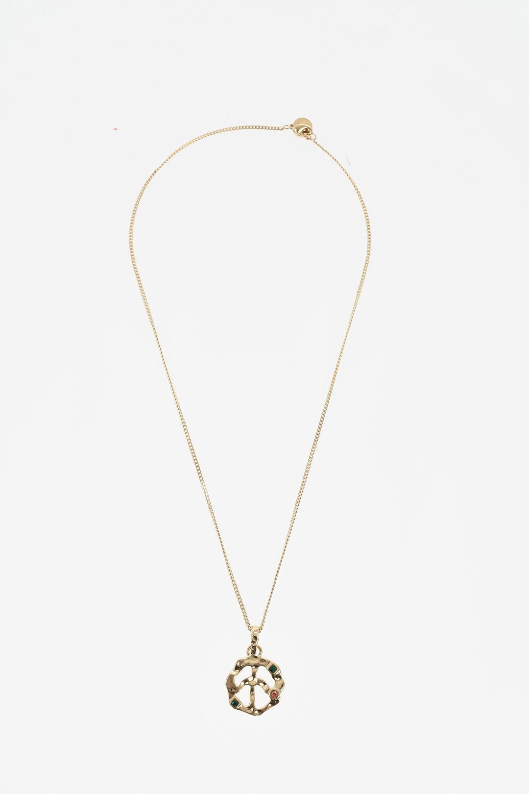 Palm Angels Brass Chain Necklace With Pendant Size ONE SIZE - 1 Thumbnail