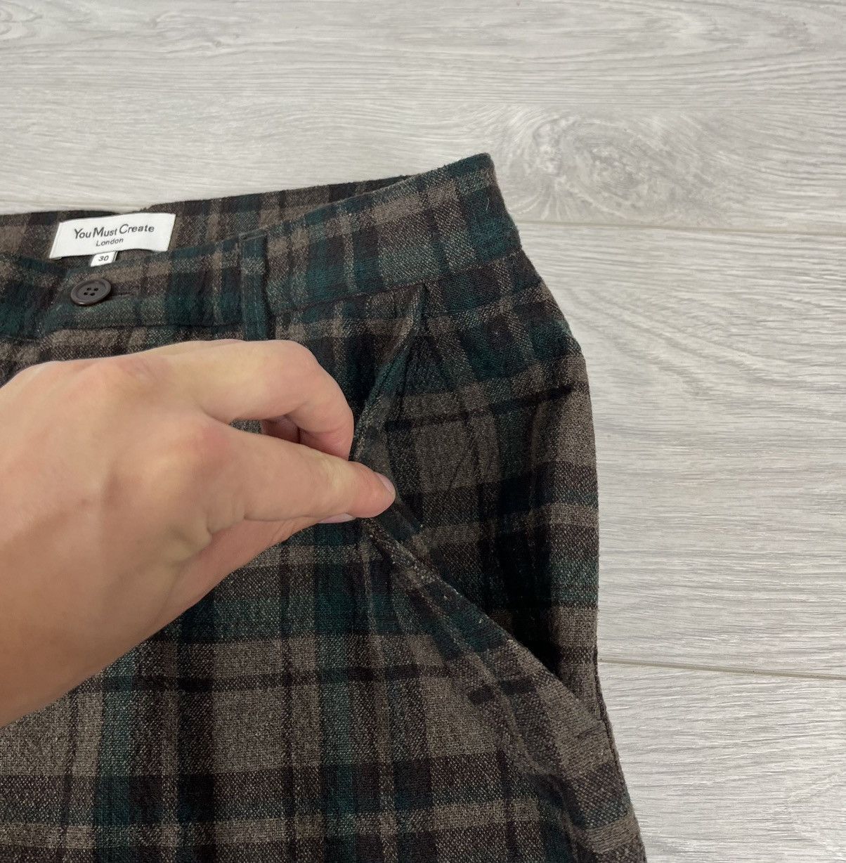 YMC You Must Create YMC London Wool Plaid Pants Size US 30 / EU 46 - 7 Thumbnail