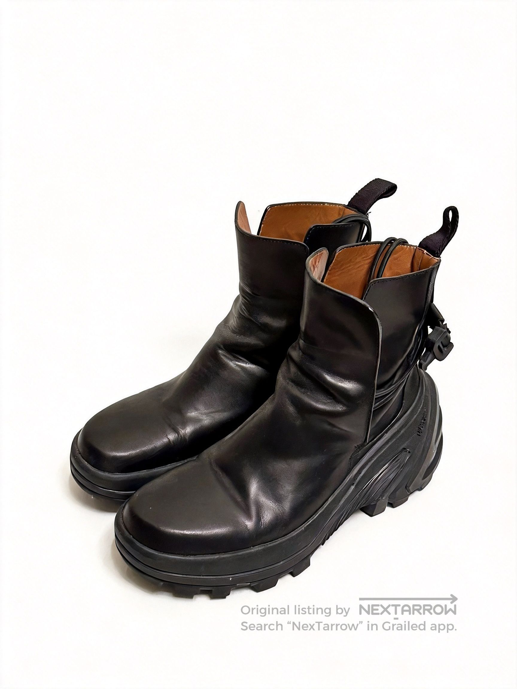 1017 ALYX 9SM × Alyx 1017 ALYX 9SM Buckle Leather Chelsea Ankle