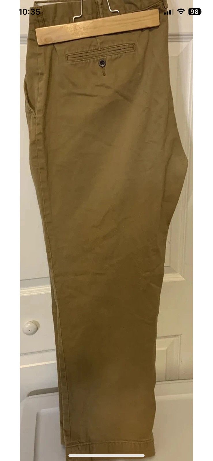 Polo Ralph Lauren Polo Ralph Lauren Mens Sz 38 X 30 Flat Front Chino Khaki Tan Size US 38 / EU 54 - 5 Thumbnail