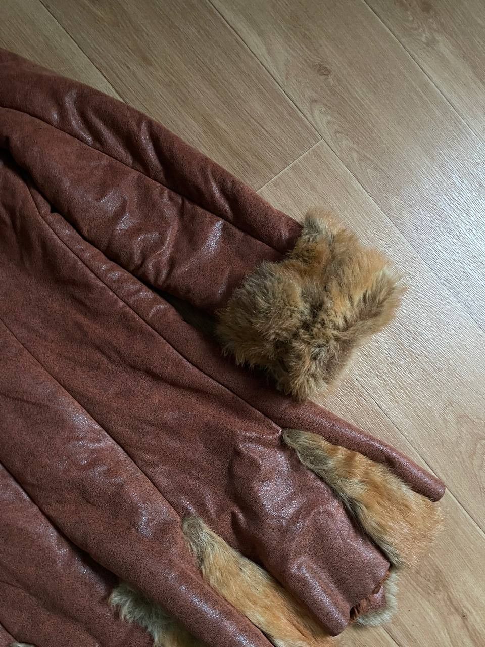 Vintage Vintage Faux Fur Sheepskin Suede Leather Coat Size M / US 6-8 / IT 42-44 - 24 Thumbnail