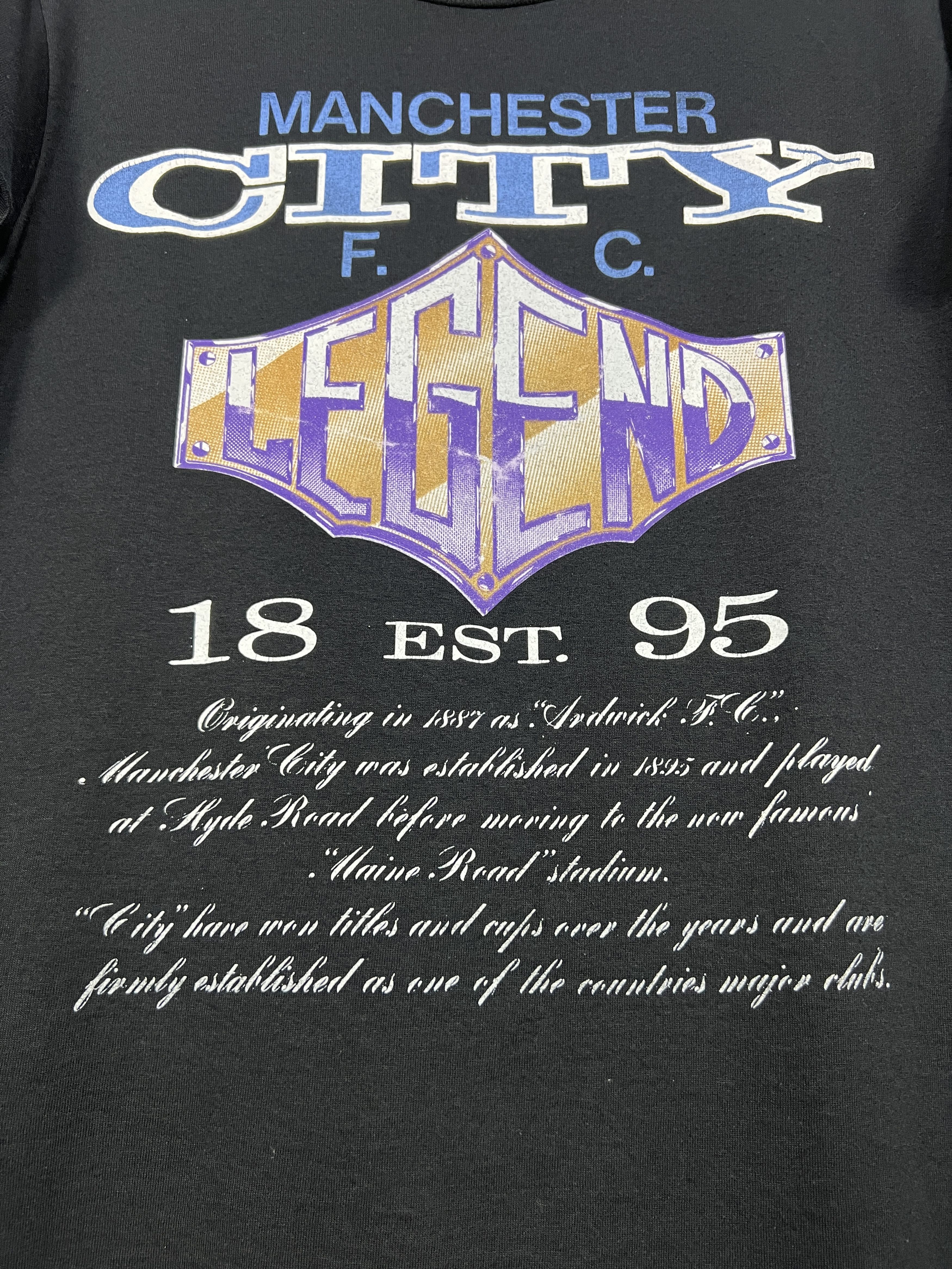 Vintage Vintage 80's Manchester City Football Shirt Soccer Size US M / EU 48-50 / 2 - 4 Thumbnail