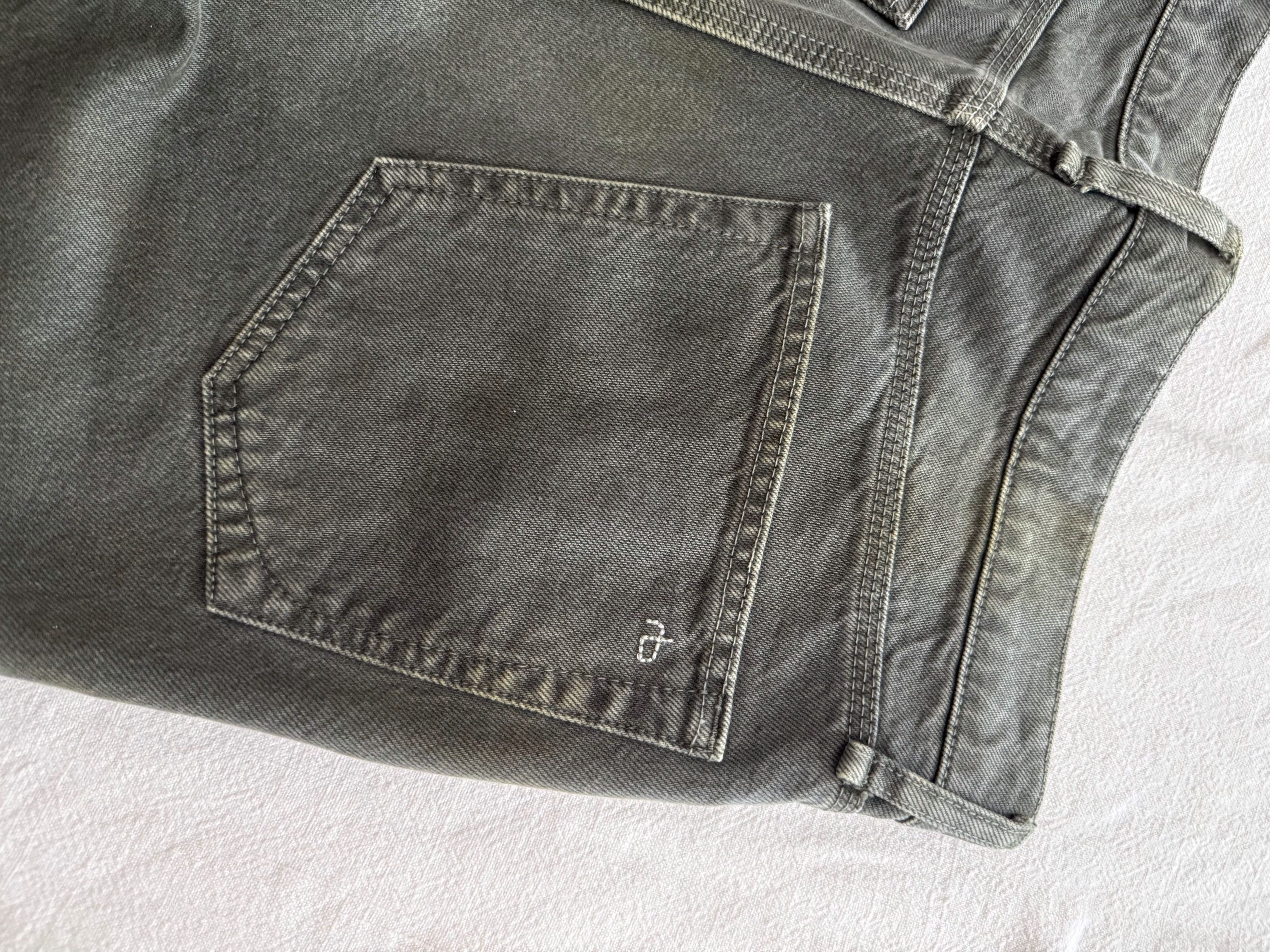 Rag & Bone Rag & Bone Beck Jean Moss Relaxed Cropped Button Fly Size US 29 - 3 Thumbnail