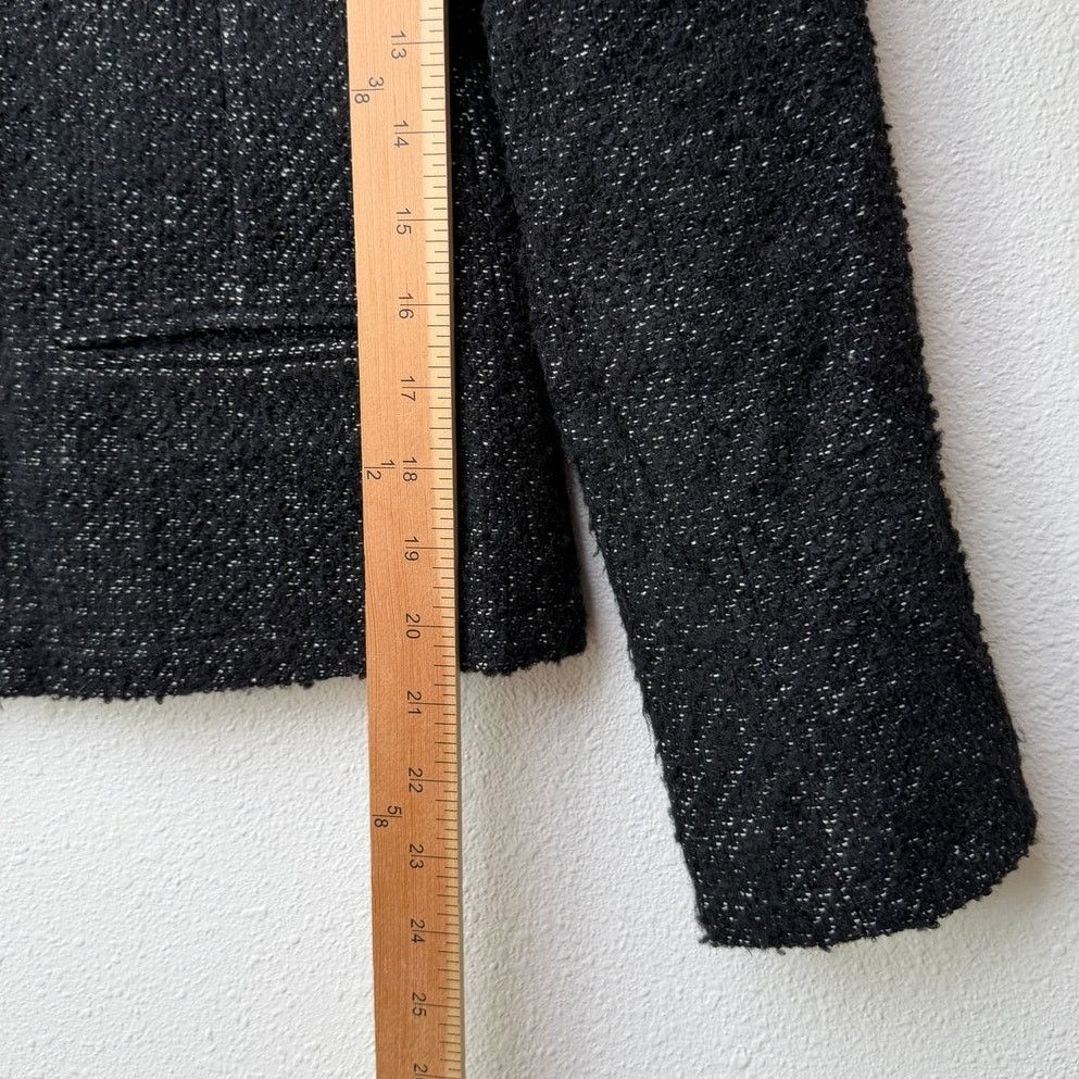 Anine Bing Anine Bing Houndstooth Tweed Jacket Zip Front Shoulder Pad Size S / US 4 / IT 40 - 14 Thumbnail