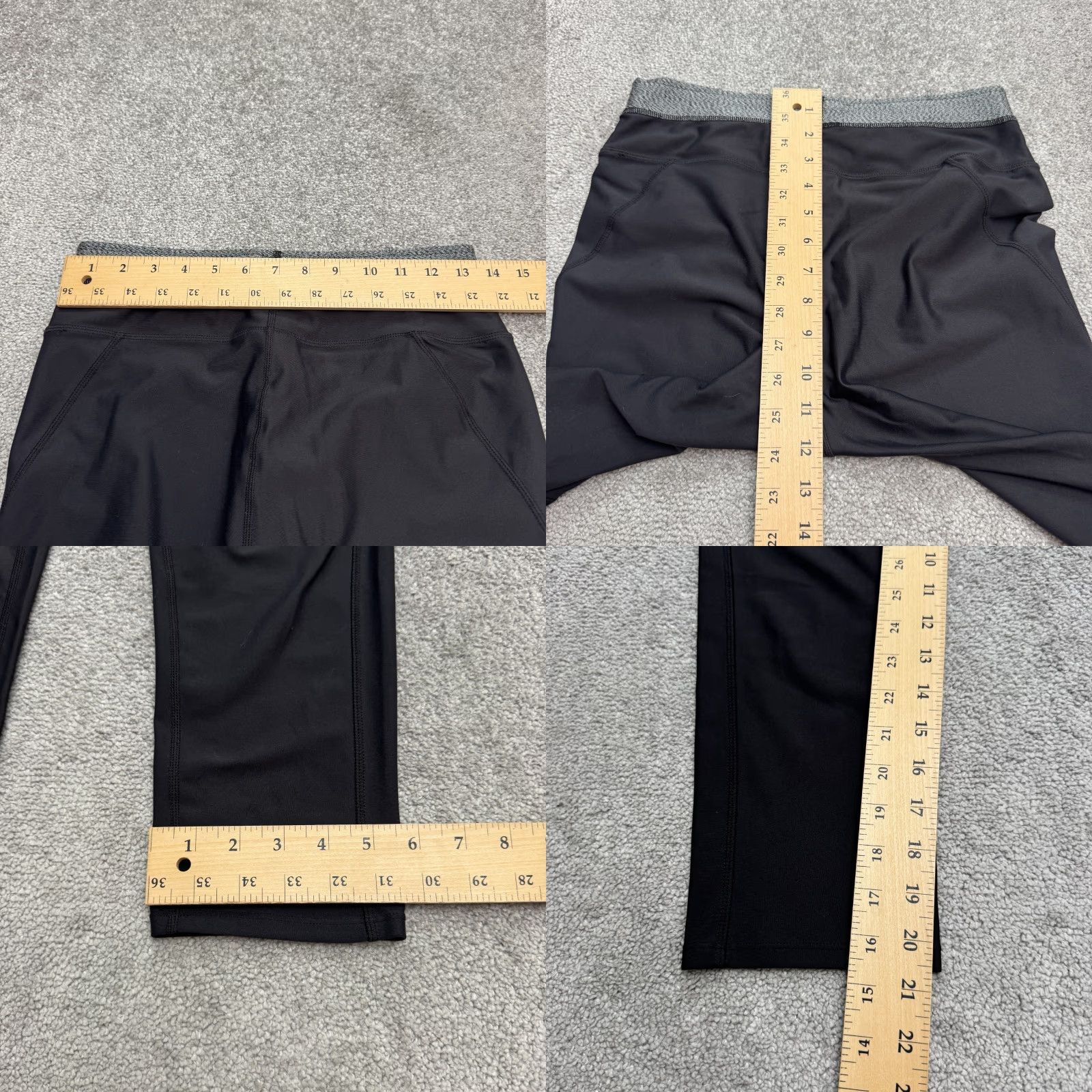 Athleta Athleta Leggings Womens Medium Black Capri Yoga Gym Athletic Slim Start with Pull On Comfort Breathable Size 32" / US 10 / IT 46 - 8 Thumbnail