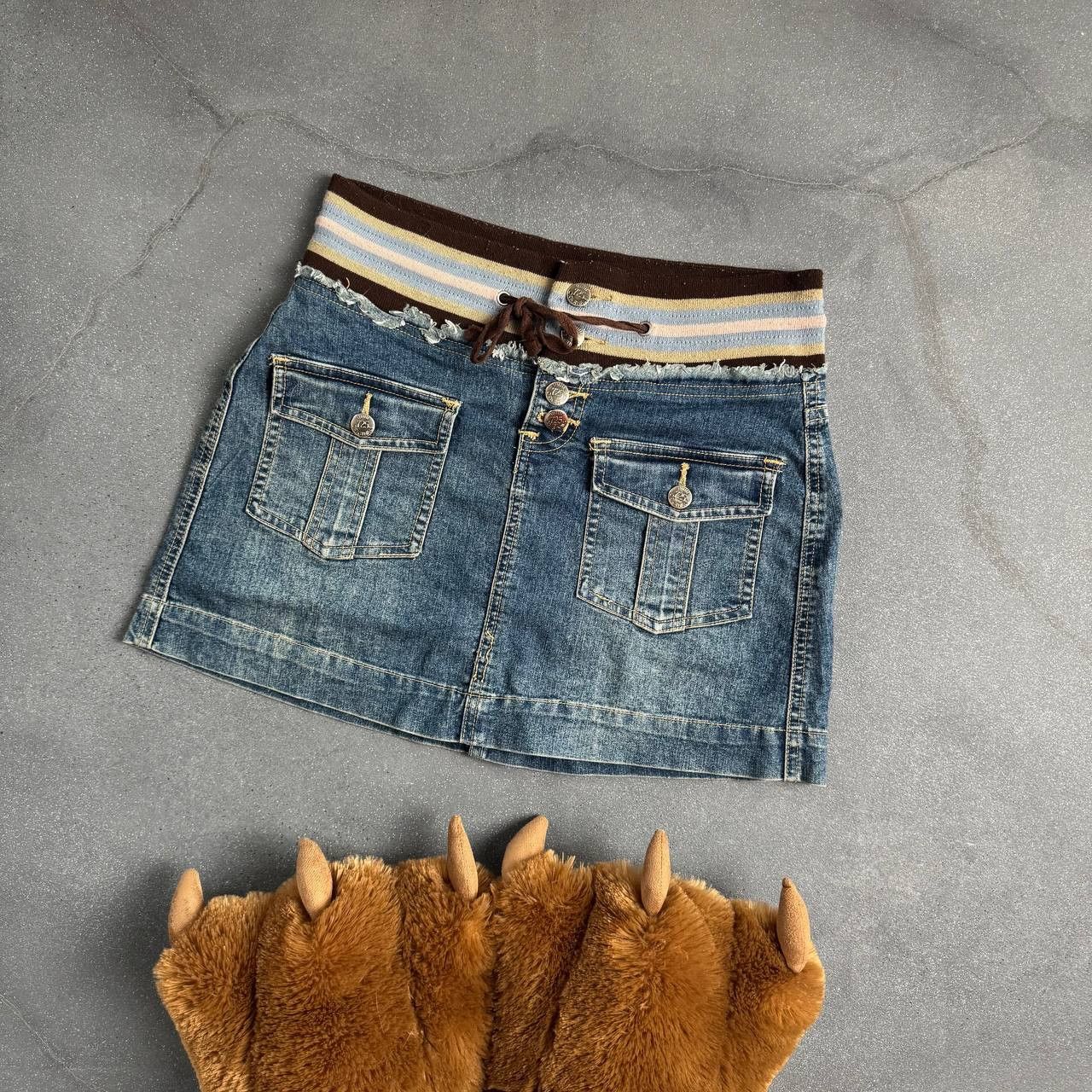 Japanese Brand × Vintage Amazing 2000's Aesthetic Y2K Sexy Mini Skirt Size 28" / US 6 / IT 42 - 1 Thumbnail