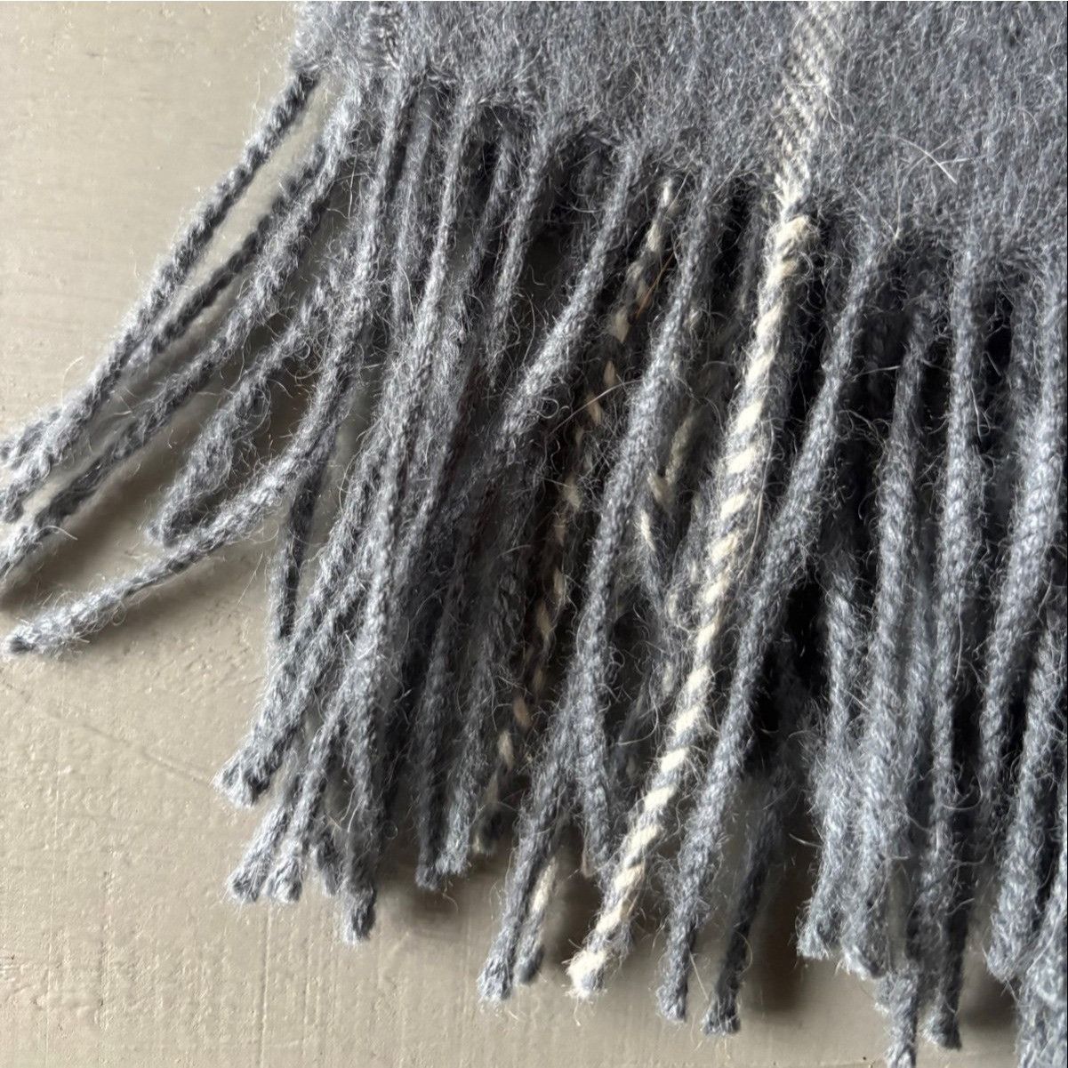 La Martina La Martina Argentina Polo Tradition Gray Plaid Scarf Luxurio Size ONE SIZE - 3 Thumbnail