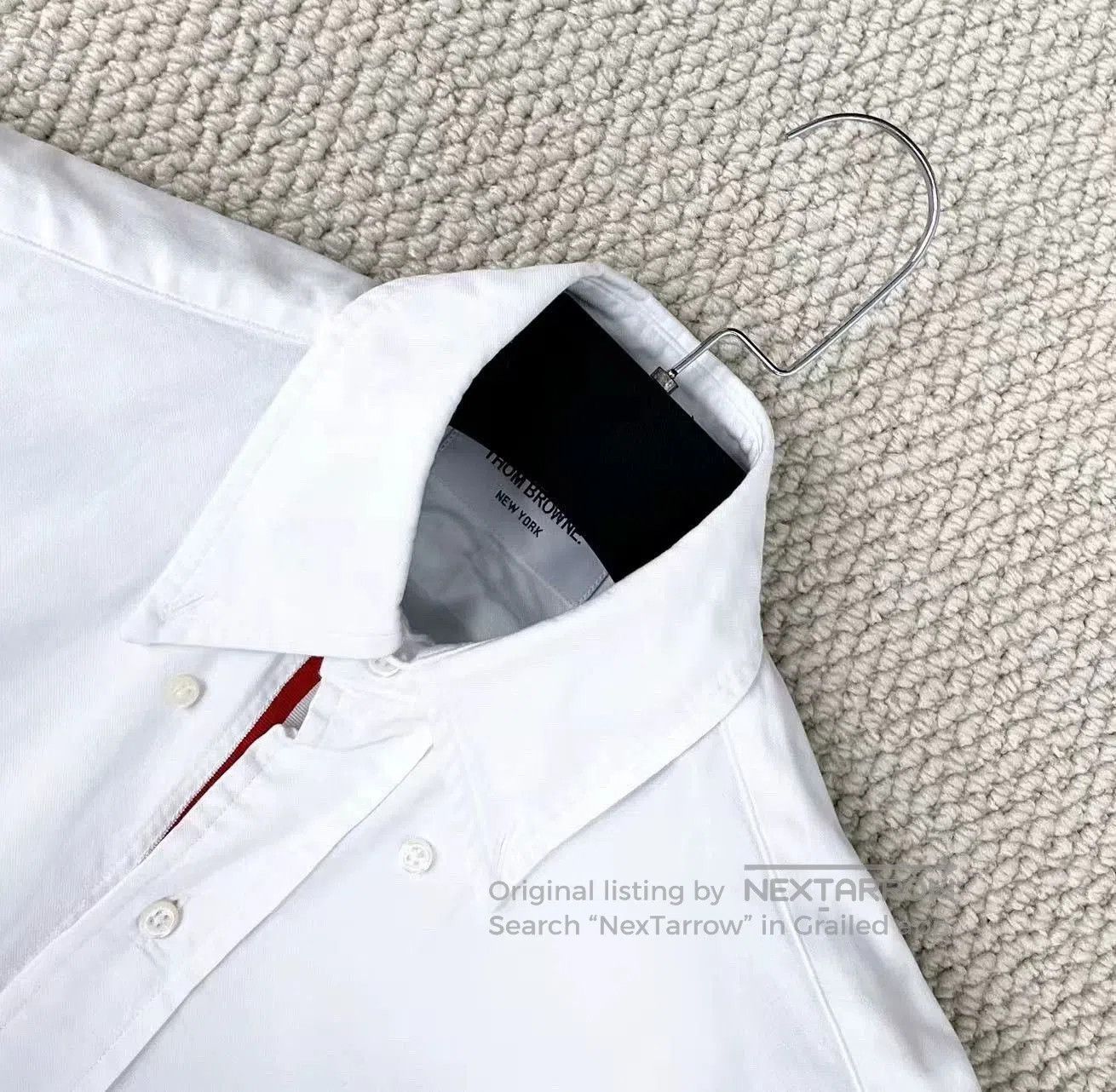Thom Browne Thom Browne White Oxford Button-Up Shirt. Size US S / EU 44-46 / 1 - 3 Thumbnail