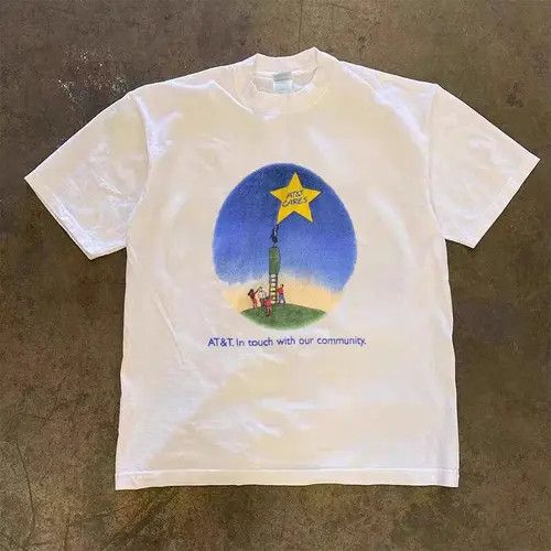 Other Vintage Hip Hop Fun Print Casual Short Sleeve T Shirt Size US XL / EU 56 / 4 - 7 Thumbnail