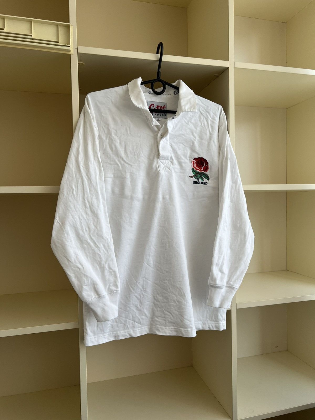 Cotton Traders Vintage Cotton Traders England Rugby Shirt Long Sleeve Rose Size US S / EU 44-46 / 1 - 3 Thumbnail